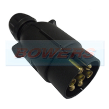12N 7 Pin Caravan/Trailer/Towing Electrics Plastic Plug